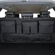 Car Trunk Cargo Net Organizer Hanging Seat Back Storage Organizer Bag 9 Pockets (for: Daihatsu)