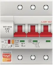 [SPORTARC] 3P 40A for Tuya 40A WiFi Smart Circuit Breaker Automatic Switch Overload Protection