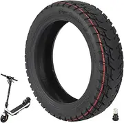 10 x 2.30-6.5 Offroad Tubeless Tyres for NIU KQi2/KQi2 Pro Electric Scooter Accessories Front/Rear Wear-resistant Vacuum Tyre Non-Slip Thick Tyre Replacement Wheels Valve (Pack of 1)