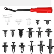 DEYUNXPI 421Pcs Auto Fastener Clip Mixed Car Body Plastic Push Retainer Moulding Clips with Removal Tool Screwdriver