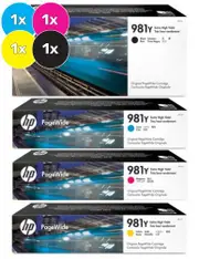 HP 981Y Ink Cartridge Value Pack - Includes: [1 x Black, Cyan, Magenta, Yellow]