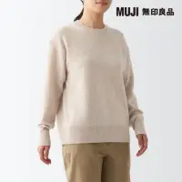 在飛比找momo購物網優惠-【MUJI 無印良品】女羊毛可水洗中密織圓領針織衫(共7色)