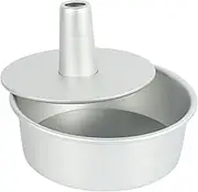 8 Inch Aluminum Alloy Round Chiffon Cake Pan Removable Bottom Hollow Chimney Cake Mold DIY Baking Cake Tools