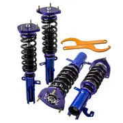 [MaXpeedingrods] Coilovers Coil Spring Kit compatible for Toyota Corolla 88-99 E90 E100 Adj Height Shocks Lowering Kit