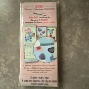 Bookmarks By Animals Studio 18. Each Month Of The 2016 calendar Stitch It. NEW