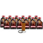 12L Motul 8100 XMAX 0W40 Wix Filter Motor Oil Change Kit For Audi Porsche API SN (for: Audi)