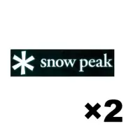snow peak Logo Sticker Asterisk Version Middle Size 2Sheet Set 345×80mm NV-007