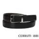 【Cerruti 1881】頂級義大利小牛皮皮帶(黑色 CECT06155M)
