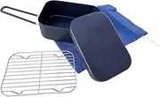 Mestin (Fluorine Resin Processing) Multi Cooker, Solo Camping, Stylish BBQ, Versatile Gear, Home Camping, Mestin Rice Cooking, Large