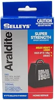 Selleys Araldite Super Strength Epoxy Adhesive 200 ml, Clear