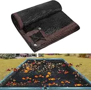 16 x 32FT Pool Leaf Net Cover- Thicken Rectangle Leaf Netting for Inground and Above Ground Swimming Pools Cover with Reinforced Gromments,Winter Above Ground Pool Screen Cover, Catching Leaves