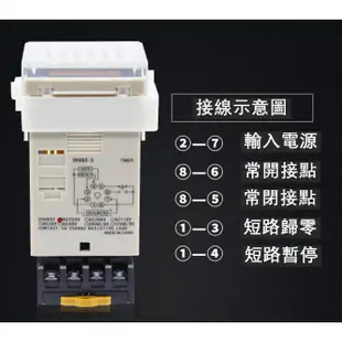 循環開關 延時開關 計時器 定時器  0.1秒-99小時 單相二線 AC110V,AC220V, DC12V,  可選.