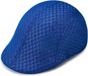 [KIAZHAO] Newsboy Hats for Men Summer Mens Hats Breathable Mesh Newsboy Caps Outdoor Gorro Hombre Boina Golf Hat Gatsby Flat