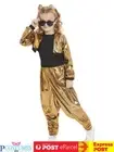 Girls 80s Hammertime Hip Hop Retro Rapper MC Hammer Vanilla Ice Costume