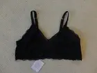 Savage X Fenty Curvy Lace Floral Mesh Bralette Bra Plus Size 3X Black Caviar NWT
