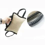 3 Handles Dog Bite Toys Training Bite Pillow Jute Bite Pillow