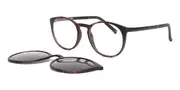 Oval Clip-On Plastic Men's Glasses Online Tortoiseshell Size 48 - Lenses Included - Private Health Rebate - Blue Light Block - SmartBuy Collection
