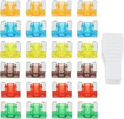 ECSiNG 120pcs 32V Automotive APS ATT Low Profile Mini Blade Fuses 5A 7.5A 10A 15A 20A 30A Suitable for Car SUV Trucks Boats Motorcycles