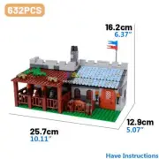 MOC Bricks Wall Medieval Knight Castle Stable Baseplate Mini Soldier Figures DIY
