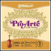 D'Addario Pro-Arte Cello Single D String, 1/4 Scale, Medium Tension J5902
