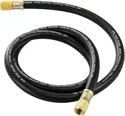 3/8’’ Vacuum Refrigerant Hose, High Flow Charging Hose 3/8 x 3/8 for R410A R134A R407C R502 R12 R22 System, 800 PSI Working Pressure, 60 Inch
