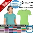 Next Level Woman Cvc T-shirt Fabric Laundered Cotton Blend Up To 3XL 6610
