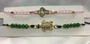 2 PC Evil Eye Bracelets Set Jewelry Unisex Bead Charm String Knot Bracelet 1738