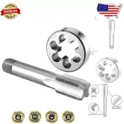 Versatile Tap and Die Set for Metal Threading - Right Hand, 1" Silver Finish