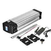 TDR 36V 10AH Lithium-Ion Fish Battery with Charger for Electric Bike Bicycle EBIKE High-Performance Power Pack Durable ABS Aluminium Construction