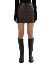 Lamarque Rowan Leather Skirt