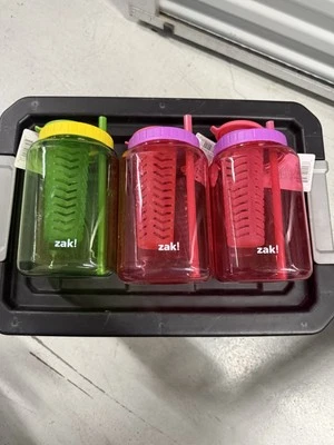 Lot O3 Zak Fruit Infuser Bottles New