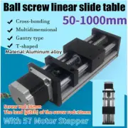 Linear Guide Rail Motion Slide Actuator Stroke CNC New W/ 57 Motor Stepper Stage