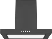 Omega 60cm Canopy Rangehood Matte Black