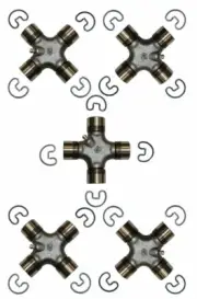 5 Driveshaft Universal Joints Front Center Rear 92mm Greasable W. Snap Rings (for: Toyota)