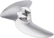QONXIX 1PCS Model Boat Propeller 3mm Shaft 2-Blades Metal Aluminum Prop 30mm 32mm Pitch 1.4, for RCRacing Boat Speed Mono Oral VEE Boat RC Boat Propellers (Color : 1PC 32mm Left Hand)