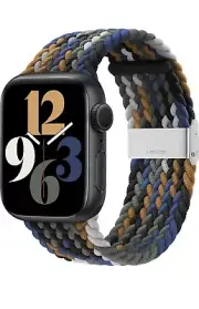 Adjustable Braided Solo Loop for Apple Watch Bands Multicolor 42/44/45 Mm