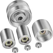 VEVOR Belt Grinder 2"x72" Wheel Set, Complete Belt Knife Grinder Wheel Set, Aluminum Belt Grinder Wheel Crowned, for Knife Grinder 5" Drive Wheel 0.94" Bore 3" Tracking 2" Idler Wheels (5"-3"-