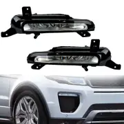 Pair LED Headlight Fog Lights For Land Rover Range Rover Evoque 2016-2019