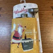 Wembley 4 Oz Flask Funnel SANTA CLAUSE “UP ON THE ROOFTOP SIP. SIP. SIP. “ NEW