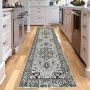 Hallway Runner Rug, Non-Slip Carpet Runner, Extra Long Soft Touch Runner Rug, Washable Entryway Runner Mat, for Kitchen Laundry Living Bedroom Bathroom (60 x 180 cm)