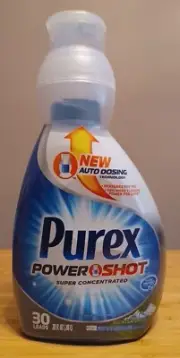 1x Purex Power Shot Detergent Super Concentrated 30 lds Mountain breeze 30 oz