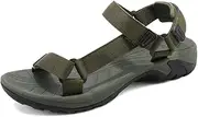 [DOLLERGO] Men's Sport Sandals Comfort Classic Athletic Hiking Sandals with Arch Support Outdoor Wading Beach Water Shoes