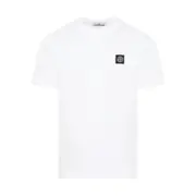 [Stone Island] Stone Island Logo-patch T-shirt S WHITE
