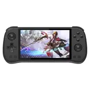 128G Handheld Game Console with 5.5 Inch IPS Screen, HDMI Output RK3566 CPU, 4000mAh Battery Retro Portable Game Console for Kids and Men Wome, X55 Black