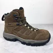 RED WING WORX WOMEN'S STYLE 5169 LEATHER 6" SAFETY HIKER BOOT EH STEEL TOE BROWN