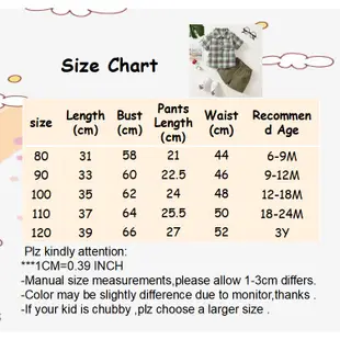 0-3 歲男嬰休閒 2 件裝套裝, 格子短袖鈕扣襯衫 + 貨物短褲, 蹣跚學步的男嬰假日派對街頭服裝
