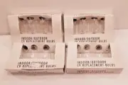 C9 CERAMIC INCANDESCENT CHRISTMAS REPLACEMENT CLEAR LIGHT BULBS 3 4-Packs