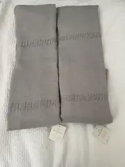 2 Curtains Hearth & Hand Light Filtering Panels 108x54 Sheer Gray Springs Lace