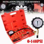 Fuel Injection Pressure Tester Pump Injector Gauge Testing Tools Kits Universal