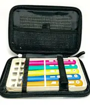 Japan Hand Chisels Wood Carving Tools Set 5 Pcs Grip Sliding Safety Aoba Bag CS1
